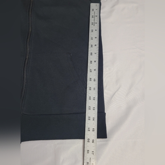 Under Armour Rival Fleece Full-Zip Hoodie Boys Size Large In Black W/ White Logo - Picture 9 of 13